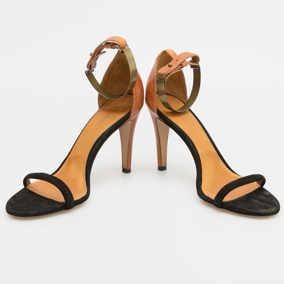 Isabel Marant Adele Brass Cuff Ankle Sandal Heels - Picture 1 of 8